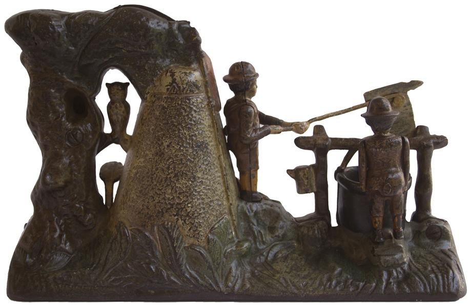 ''Boy Scout'' Cast Iron Mechanical Bank -- Made in Concert With the Launch of Boy Scouts of America in 1910